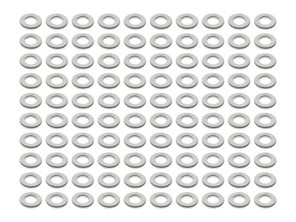 3/8in. Flat Washer - Chrome. Pack of 100.