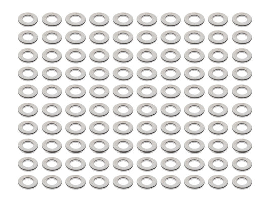 3/8in. Flat Washer - Chrome. Pack of 100.