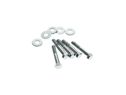 Rear Pulley or Sprocket Bolts - Chrome Hex Head. 7/16in.-14 x 2.50in.