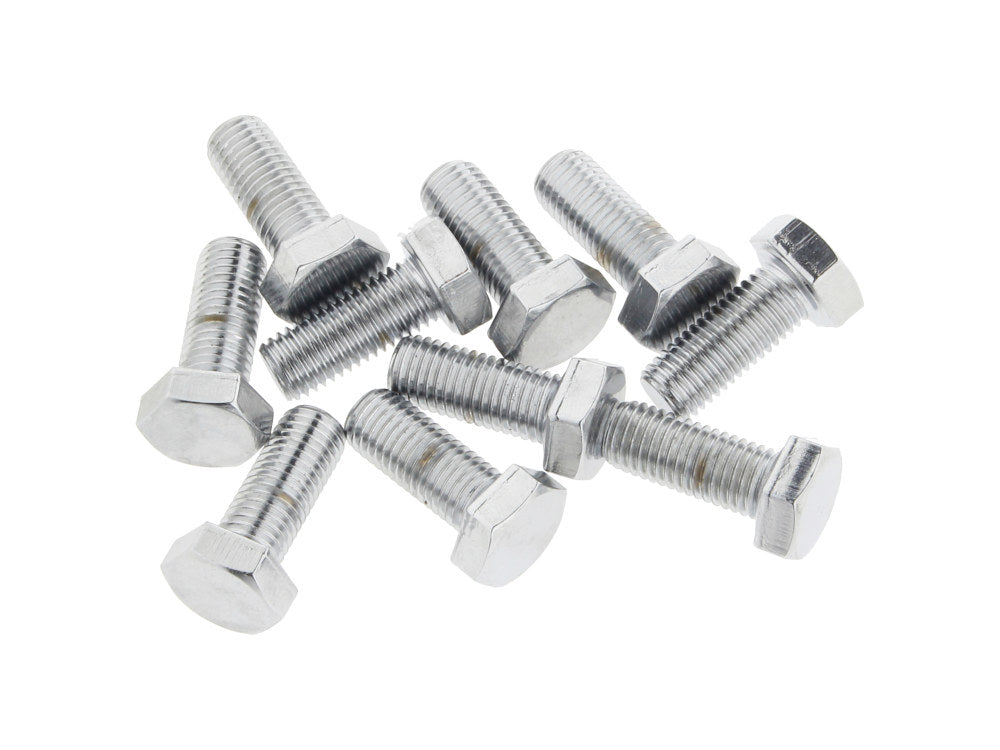 5/16-24 x 3/4in. UNF Hex Head Bolts - Chrome. Pack 10.