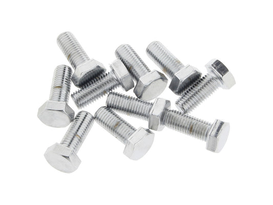 5/16-24 x 3/4in. UNF Hex Head Bolts - Chrome. Pack 10.