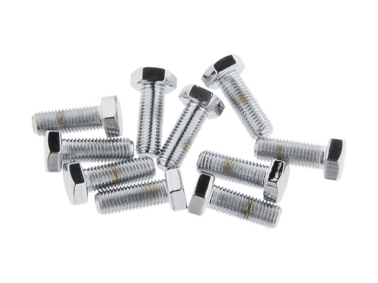 5/16-24 x 7/8in. UNF Hex Head Bolts - Chrome. Pack 10.