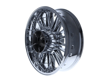 18in. x 5.50in. wide Atlantic 3D Wheel with Rear Hub - Chrome. Fits Touring 2009up with ABS
