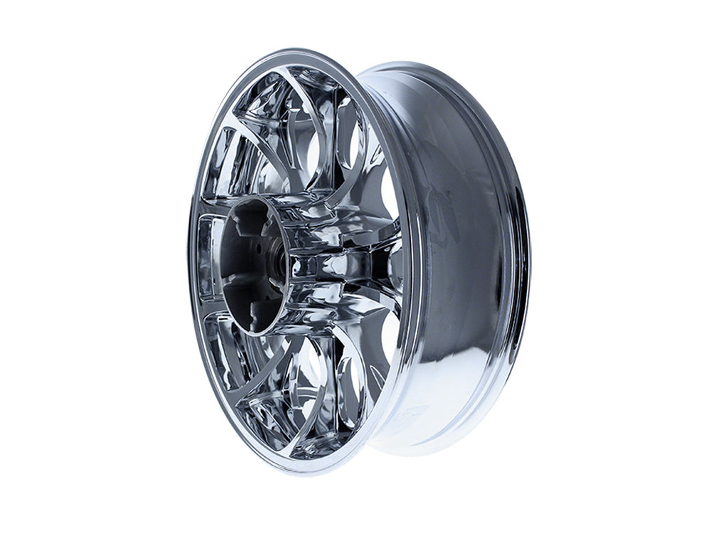 18in. x 5.50in. wide Largo 3D Wheel with Rear Hub - Chrome. Fits Touring 2009up with ABS