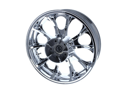 18in. x 5.50in. wide Largo 3D Wheel with Rear Hub - Chrome. Fits Touring 2009up with ABS