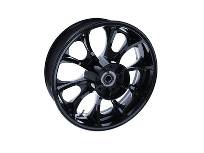 18in. x 5.50in. wide Largo 3D Wheel with Rear Hub - Gloss Black. Fits Touring 2009up with ABS