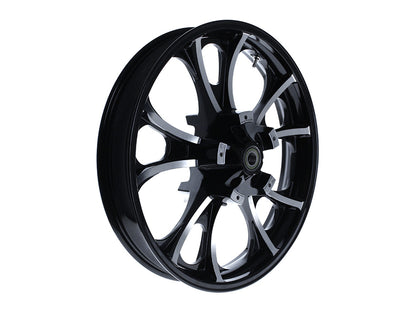 21in. x 3.50in. wide Largo 3D Wheel with Front Hub - Black Cut. Fits Touring 2008up with ABS