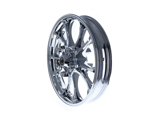 21in. x 3.50in. wide Largo 3D Wheel with Front Hub - Chrome. Fits Touring 2008up with ABS