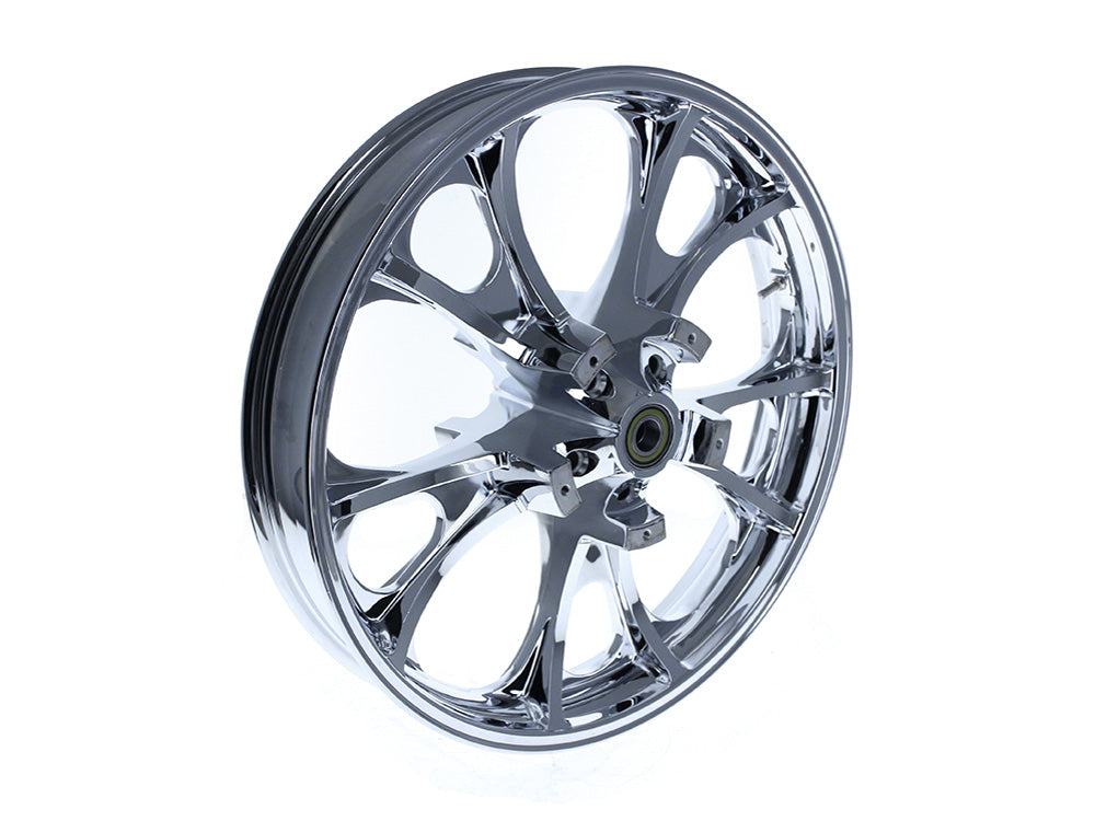 21in. x 3.50in. wide Largo 3D Wheel with Front Hub - Chrome. Fits Touring 2008up with ABS