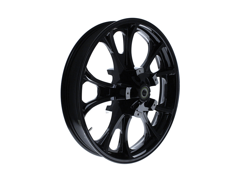 21in. x 3.50in. wide Largo 3D Wheel with Front Hub - Gloss Black. Fits Touring 2008up with ABS