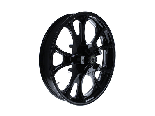 21in. x 3.50in. wide Largo 3D Wheel with Front Hub - Gloss Black. Fits Touring 2008up with ABS
