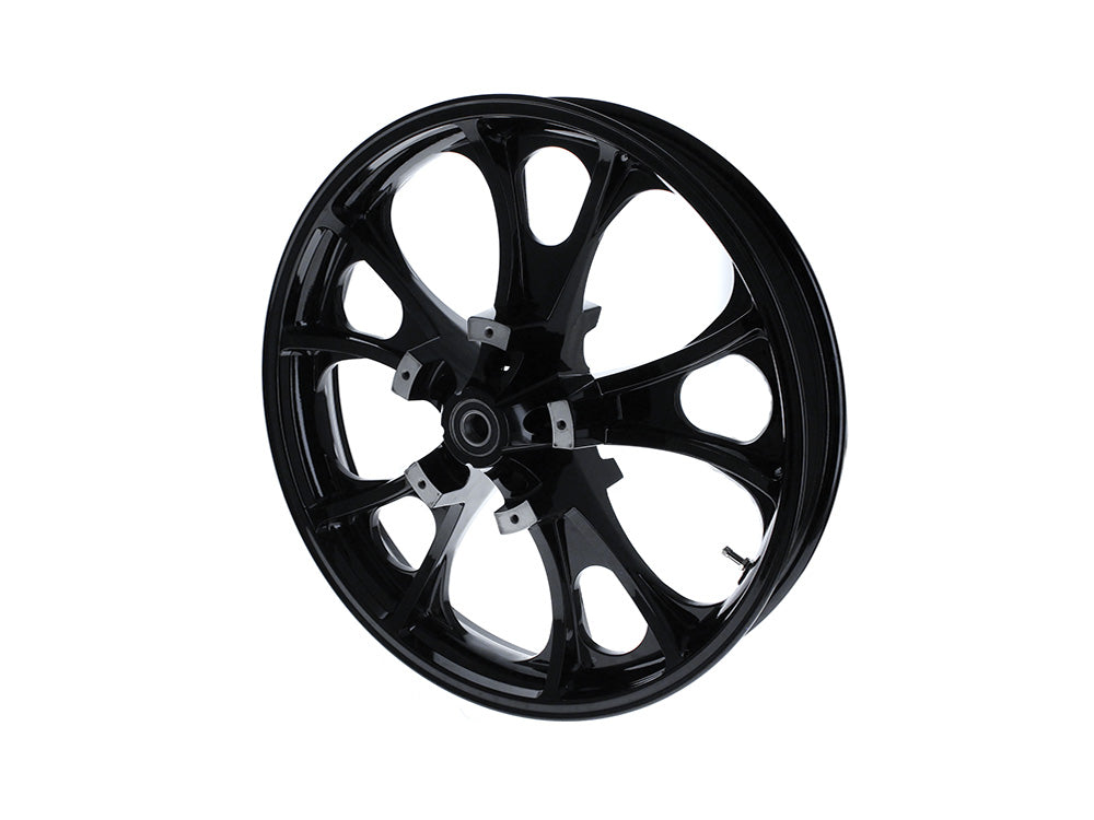 21in. x 3.50in. wide Largo 3D Wheel with Front Hub - Gloss Black. Fits Touring 2008up with ABS