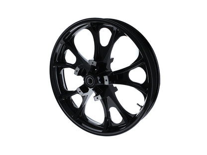 21in. x 3.50in. wide Largo 3D Wheel with Front Hub - Gloss Black. Fits Touring 2008up with ABS