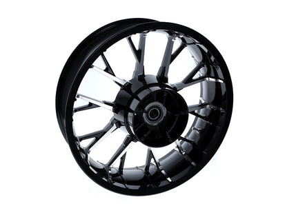 18in. x 5.50in. wide Marlin 3D Wheel with Rear Hub - Black Cut. Fits Touring 2009up with ABS