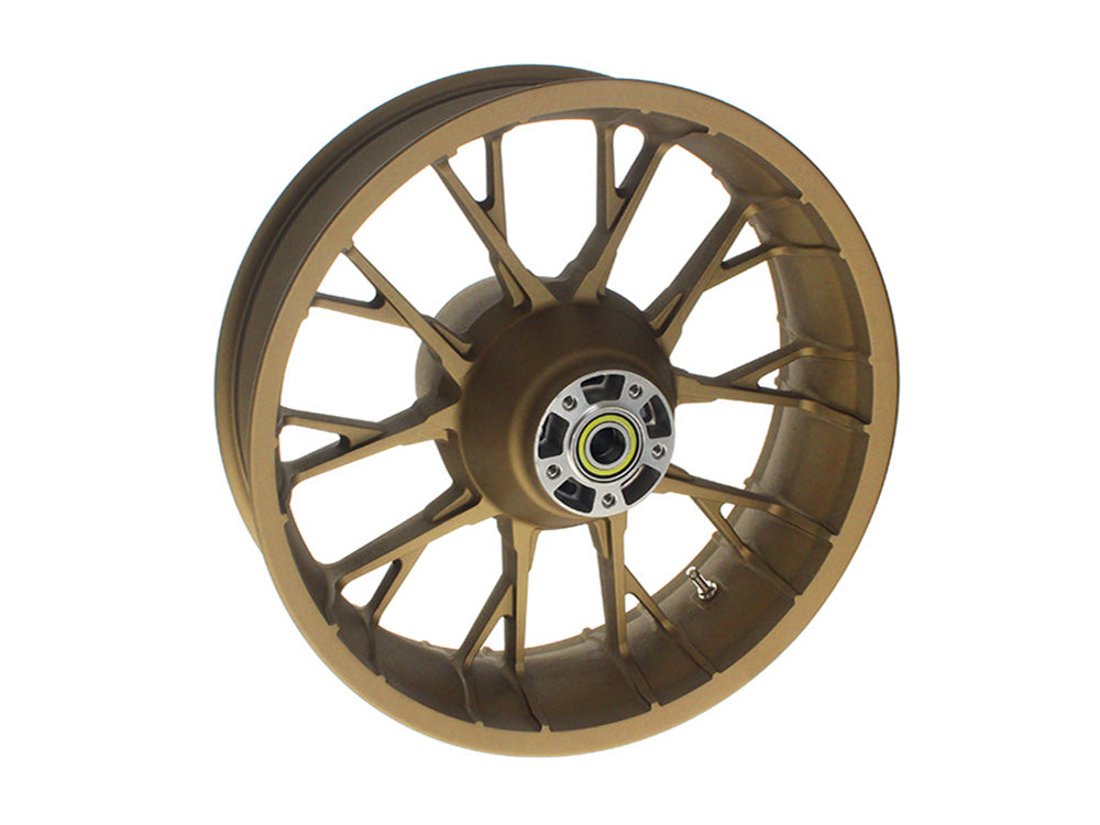 18in. x 5.50in. wide Marlin 3D Wheel with Rear Hub - Bronze. Fits Touring 2009up with ABS
