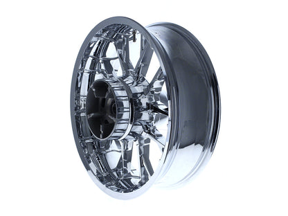 18in. x 5.50in. wide Marlin 3D Wheel with Rear Hub - Chrome. Fits Touring 2009up with ABS