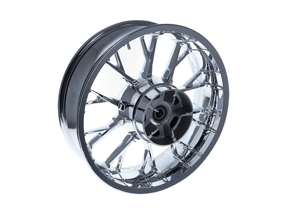 18in. x 5.50in. wide Marlin 3D Wheel with Rear Hub - Chrome. Fits Touring 2009up with ABS