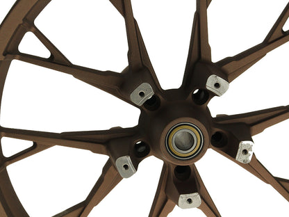 21in. x 3.50in. wide Marlin 3D Wheel with Front Hub - Bronze. Fits Touring 2008up with ABS