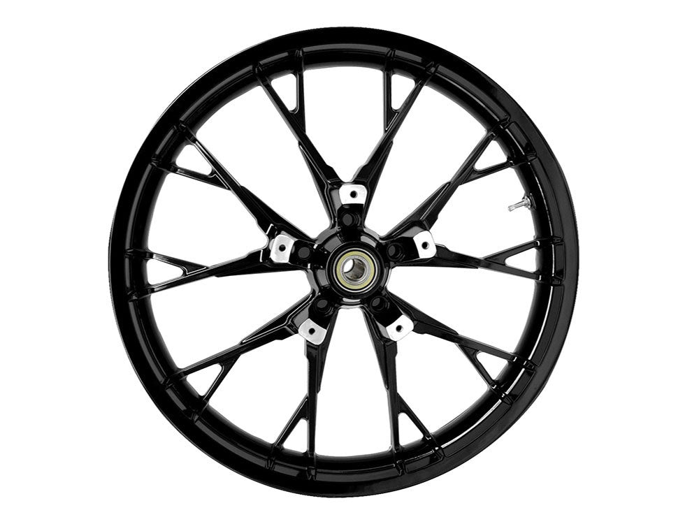 21in. x 3.50in. wide Marlin 3D Wheel with Front Hub - Gloss Black. Fits Touring 2008up with ABS