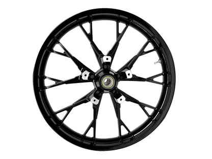 21in. x 3.50in. wide Marlin 3D Wheel with Front Hub - Gloss Black. Fits Touring 2008up with ABS