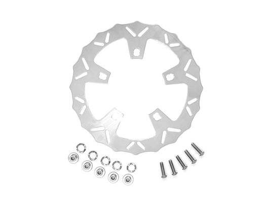 11.8in. Front Dragon Disc Rotor - Polished. Fits Touring 2008-2023 Running Coastal Moto Wheels