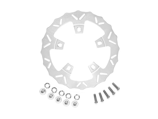 12.6in. Front Dragon Disc Rotor - Polished. Fits Touring 2024up with Coastal Moto Wheel