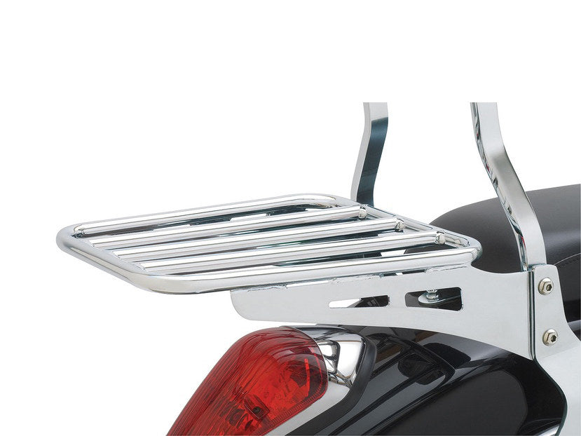 Luggage Rack - Chrome. Fits Yamaha V-Star XVS650 Classic 1998-2019