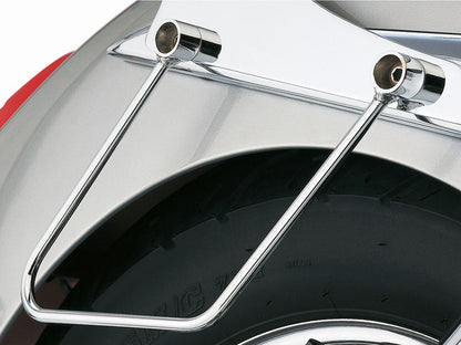 Saddlebag Supports - Chrome. Fits Yamaha V-Star XVS650 Classic 1998-2019
