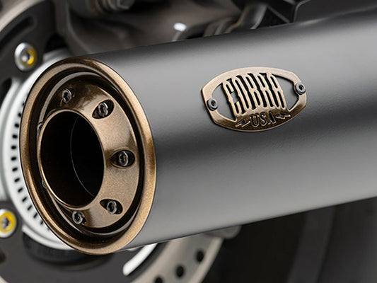 Slip-On Muffler - Black with Bronze Tip. Fits Honda CMX / Rebel 1100cc 2021up