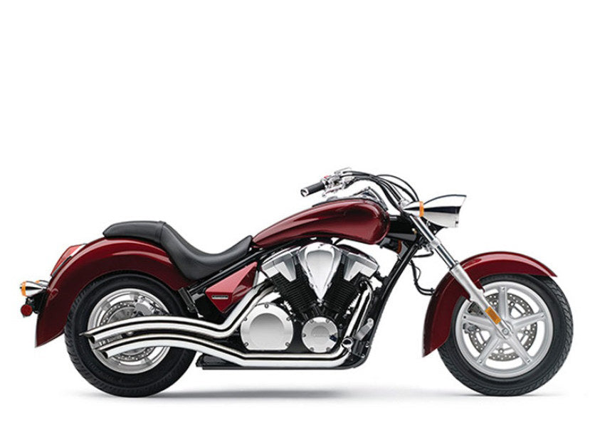 Speedster Swept Exhaust - Chrome. Fits Honda Fury, State-Line & Sabre 2010up.