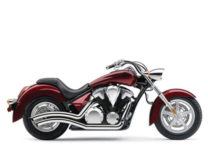 Speedster Swept Exhaust - Chrome. Fits Honda Fury, State-Line & Sabre 2010up.