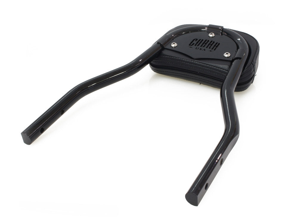 Short Quick Detachable Sissy Bar Kit - Black. Fits FX Softail 2000-2005 & Most FL Softail 2000-2017 with 150mm Rear Tyre.