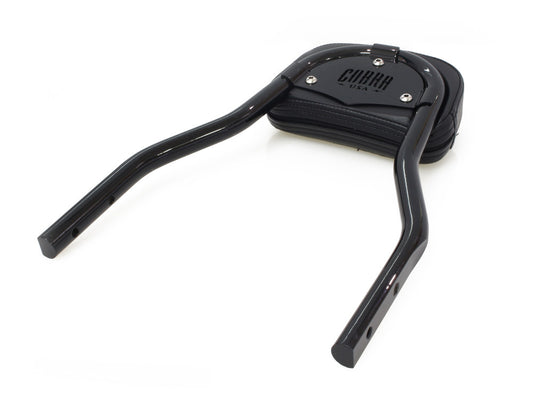 Short Quick Detachable Sissy Bar Kit - Black. Fits FX Softail 2000-2005 & Most FL Softail 2000-2017 with 150mm Rear Tyre.