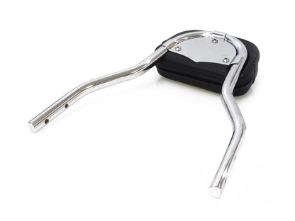 Short Quick Detachable Sissy Bar Kit - Chrome. Fits FX Softail 2006-2015 & Fatboy 2007-2017 with 200mm Rear Tyre.