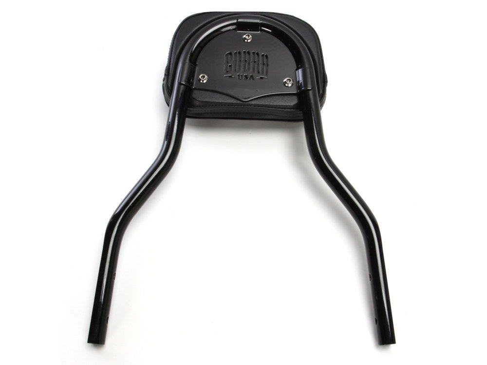 Short Quick Detachable Sissy Bar Kit - Black. Fits FX Softail 2006-2015 & Fatboy 2007-2017 with 200mm Rear Tyre.