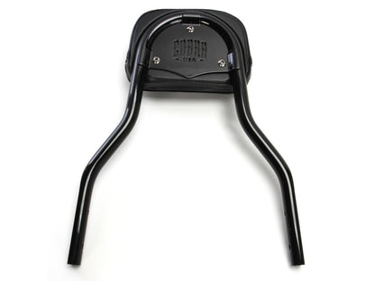 Short Quick Detachable Sissy Bar Kit - Black. Fits FX Softail 2006-2015 & Fatboy 2007-2017 with 200mm Rear Tyre.