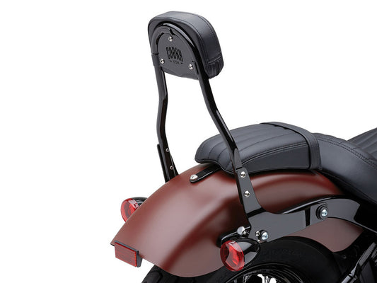 Short Quick Detachable Sissy Bar Kit - Black. Fits Deluxe, Heritage Classic, Softail Slim & Street Bob 2018up & Standard 2020up.