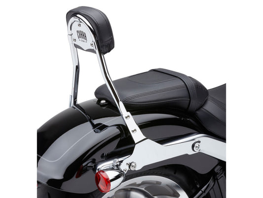 Short Quick Detachable Sissy Bar Kit - Chrome. Fits Fat Boy & Breakout 2018up.