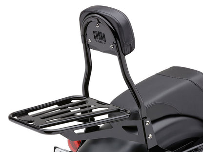 Quick Detachable Luggage Rack - Black. Fits Cobra Sissy Bars #'s COB-602-2001B, COB-602-2004B & COB-602-2005B.
