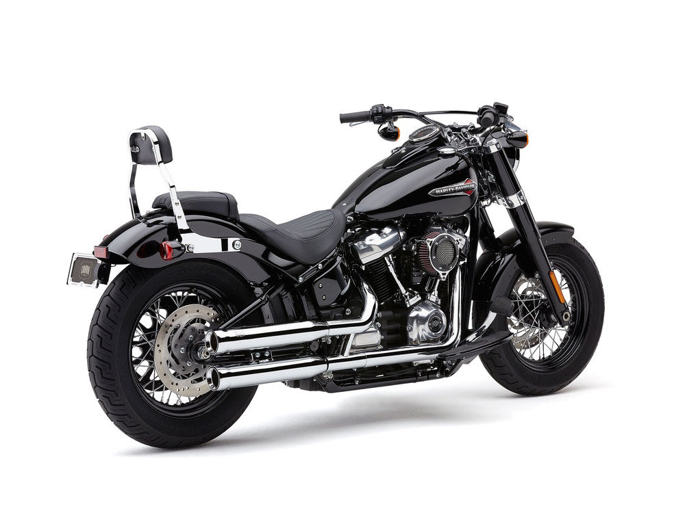 3in. Neighbour Hater Slip-On Mufflers - Chrome. Fits Softail Slim, Street Bob, Standard & Low Rider Models 2018-2024 & Breakout & Fat Boy 2018up