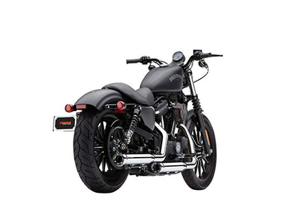 3in. RPT Slip On Mufflers - Chrome with Black Tips. Fits Sportster 2014-2021