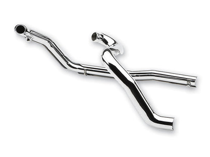 True Dual Headers - Chrome. Fits Touring 1995-2008.