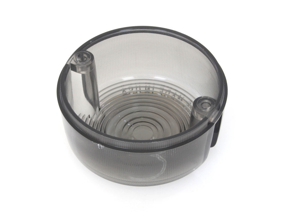 Turn Signal Lens - Smoke. Fits FX Softail, Sportster & Dyna 1986-2001.