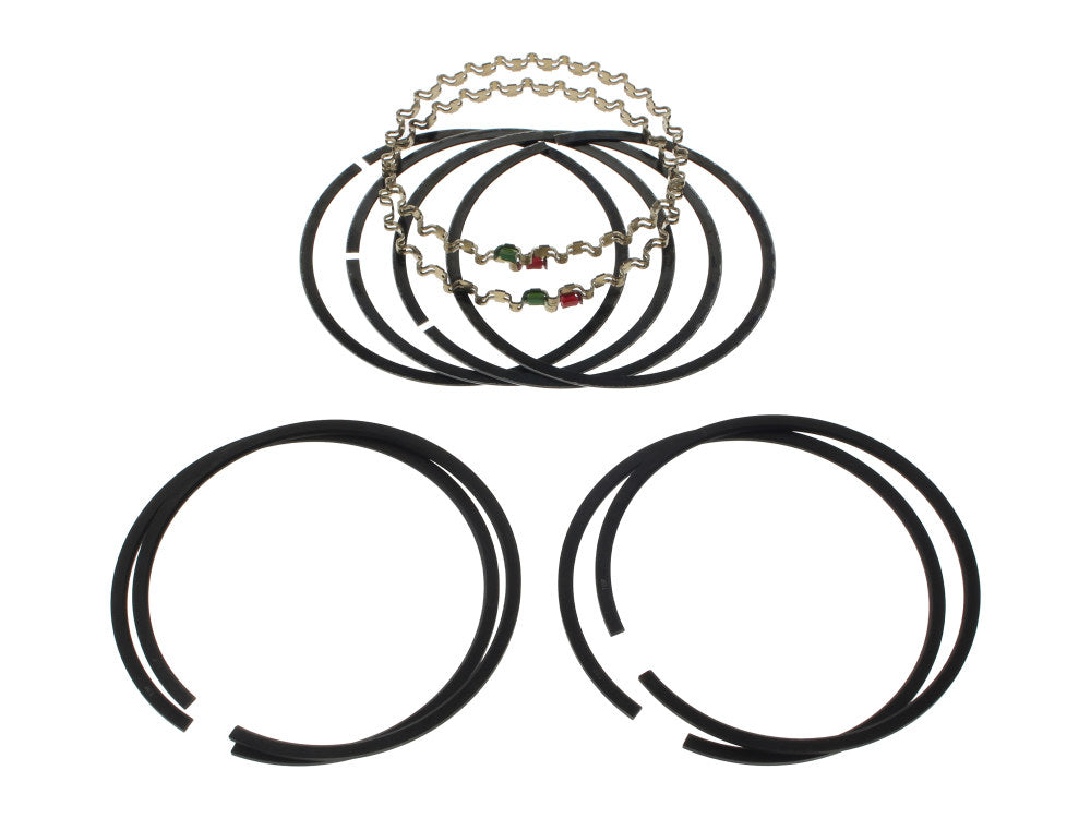 Standard Size Cast Piston Rings. Fits 80ci/1340cc Big Twin Shovel 1978-1984.