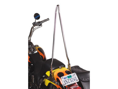 30in. Tall Attitude Stick Sissy Bar Upright - Chrome. Fits 6.88in. - 8.75in. Wide Side Plates.