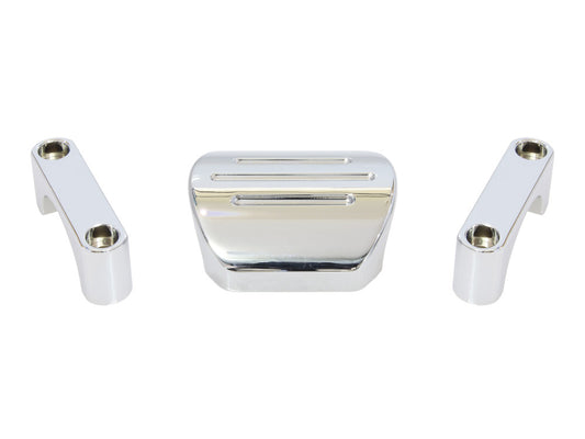 Speedo Bracket - Chrome. Fits 1-1/2in. Diameter T-Bars using Dakota MCL, MCV or MLX Series Gauges.