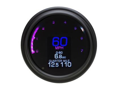 4-1/2in. Tank Mount KPH Speedometer with Tachometer - Black. Fits Big Twin 1936-2003.