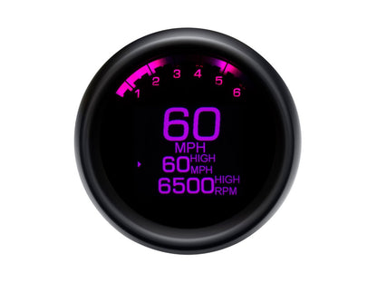 3-3/8in. Round KPH Speedometer with Tachometer - Black. Fits Dyna & Sportster 1994-2003.