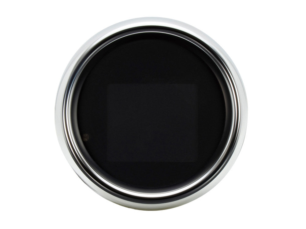 3-3/8in. Round KPH Speedometer with Tachometer - Chrome. Fits Dyna 2004-2011 & Sportster 2004-2013.