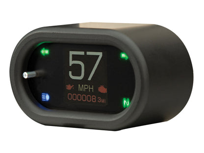 3-1/2in. x 2in. Classic KPH Speedometer - Black